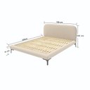 Ver imagem 4 de Cama Queen Estofada Linho com Cabeceira Sun Bege