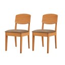 Ver imagem 1 de Conjunto com 2 Cadeiras Mdf Copper para Sala de Jantar Moderna Mobília