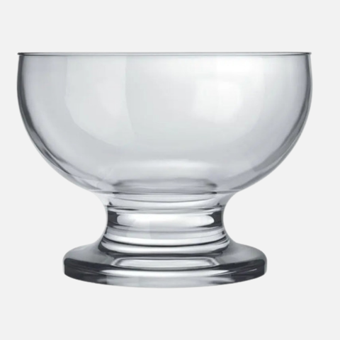 Taça Paulista para Sobremesa 220 ml Transparente Nadir - Kit com 6 Unidades