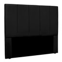 Ver imagem 1 de Cabeceira Queen 1,60m Toledo Suede - Pallazio Cor Preto