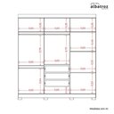 Ver imagem 5 de Guarda Roupa Vinci 6 Portas e 3 Gavetas - Cinamomo Off White - Albatroz