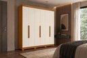 Ver imagem 3 de Guarda Roupa Vinci 6 Portas e 3 Gavetas - Cinamomo Off White - Albatroz