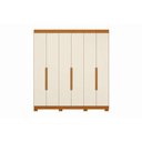 Ver imagem 1 de Guarda Roupa Vinci 6 Portas e 3 Gavetas - Cinamomo Off White - Albatroz