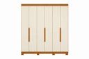 Ver imagem 1 de Guarda Roupa Vinci 6 Portas e 3 Gavetas - Cinamomo Off White - Albatroz