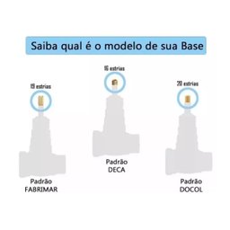 Acabamento para Registro Docol de 1/2, 3/4 ou 1" Lift Onix - 5