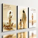 Ver imagem 1 de Kit 3 Quadro Cristão Gospel Jesus Evangélica Mdf Tratado 40x28cm