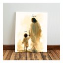 Ver imagem 4 de Kit 3 Quadro Cristão Gospel Jesus Evangélica Mdf Tratado 40x28cm