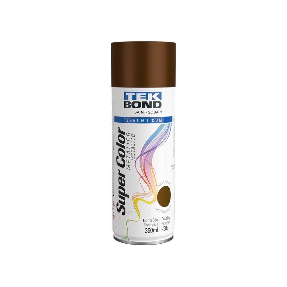 Tinta Aerossol Metálico 350ml - Tekbond Bronze