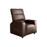 Poltrona Reclinável Sala Cadeira Mx 67 Pulse Sintetico Marrom Matrix Original - 1