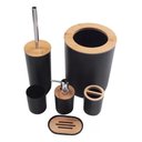 Ver imagem 1 de Kit 6 Peças para Lavabo Banheiro Moderno Plástico Abs Bambu