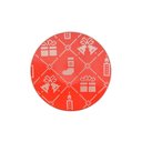 Ver imagem 2 de Conj com 2 Pratos Sobremesa Vermelho Trico