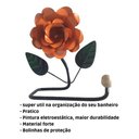 Ver imagem 2 de Porta Papel Higiênico de Parede em Ferro com Rosa:laranja