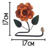 Porta Papel Higiênico de Parede em Ferro com Rosa:laranja - 3
