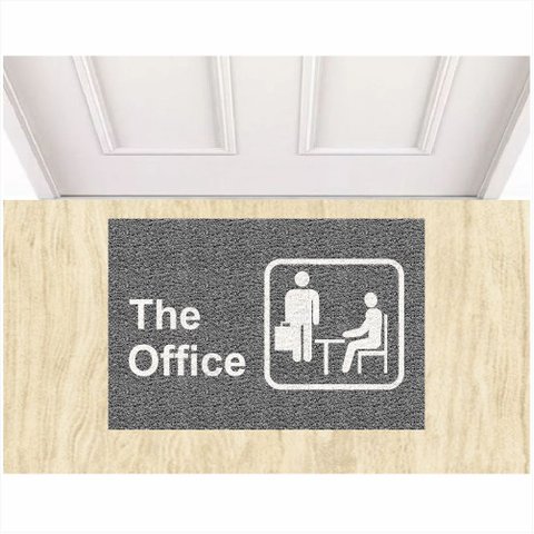 Tapete Capacho Divertido The Office o Escritório Decorativo.:cinza/60x40 Cm.