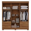 Ver imagem 2 de Guarda Roupas Casal Texas 6 Portas 4 Gavetas sem Espelho Salleto Cinamomo