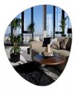 Ver imagem 1 de Espelho Decorativo Orgânico 60cmx50cm Moderno Luxo Sala