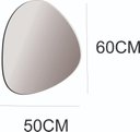 Ver imagem 6 de Espelho Decorativo Orgânico 60cmx50cm Moderno Luxo Sala