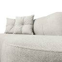 Ver imagem 4 de Conjunto para Sala Sofá 1,45 e 2 Poltronas Orgânicas Plaza Bouclê Bege Sofa Store