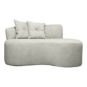 Ver imagem 2 de Conjunto para Sala Sofá 1,45 e 2 Poltronas Orgânicas Plaza Bouclê Bege Sofa Store