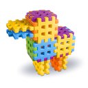 Ver imagem 2 de Jogo De Encaixe Blocos Brinquedo de Montar Com 60 Peças Didático
