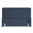 Ver imagem 5 de Cabeceira Atena para Cama Box Queen Size 160cm Capitonê com Frame Linho Azul - Desk Design