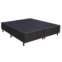 Ver imagem 1 de Base para Cama Box Casal Bipartido 158cm Suede Liso Love Story Hf Marrom- Gazin