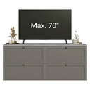 Ver imagem 7 de Rack para TV até 70 Polegadas 160cm 4 Gavetas Branco/Cinza Vik Madesa 04