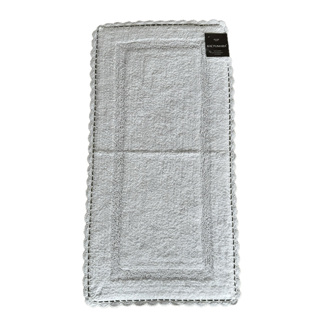 Tapete Crochê Retangular Kacyumara Branco 60x120