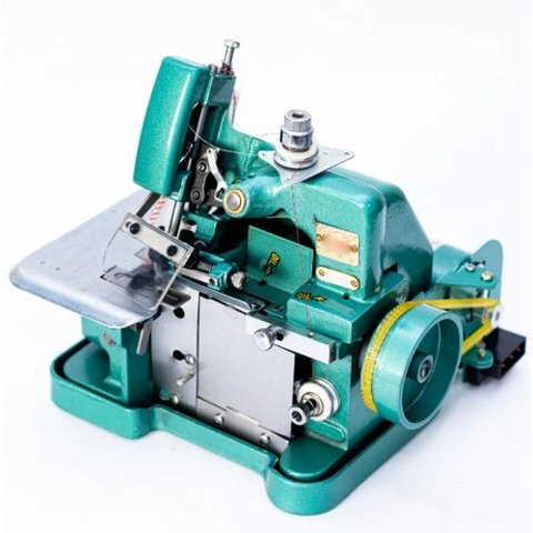 Máquina de Costura Semi Industrial Overlock Verde 220v