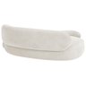 Recamier Sofá Curvo Lado Esquerdo Canadá 150cm Luxo Sala de Estar Bouclé Branco - Incasa Decor - 6