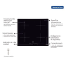 Ver imagem 2 de Cooktop por Indução Tramontina Square Slider B 4EI 60