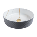 Ver imagem 2 de Cuba Apoio Evier Banheiro Grey And White Marble 37x13