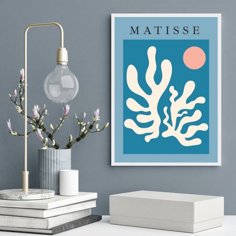 Quadro Arte Matisse - Under The Sea 33x24cm:madeira Preta