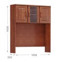 Ver imagem 7 de Conjunto Armário de Cozinha Linha Bronze Imbuia 5 peças: Paneleiro, Torre Quente, Balcão, Tampo, Aér