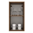 Ver imagem 4 de Armário de Cozinha Aéreo 35 cm 1 Porta Rustic/Branco Agata Madesa