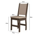 Ver imagem 6 de Mesa de Jantar Bellagio Retangular 108cm com 4 Cadeiras Clara Poliman Móveis