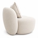 Ver mais imagens de Sofá Orgânico com 2 Almofadas Valen 156cm Bouclé Off White - Sallar Home