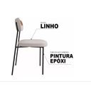 Ver imagem 4 de Kit 2 Cadeiras para Sala de Jantar e Cozinha Melissa em Aço