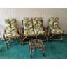 Conjunto Bambu Namoradeira, 2 Cadeiras + 1 Mesa de Centro com Almofadas para Área - 2