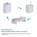 Ver imagem 4 de Berço Multifuncional Beni 4 em 1 com 3 Gavetas Branco Brilho - Móveis Peroba