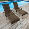 Kit 2 Espreguiçadeiras Reclinável Alumínio Madrid Marrom - 2