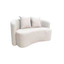 Ver imagem 5 de Sofá Decorativo Montreal 180cm Orgânico Bouclé Marfim