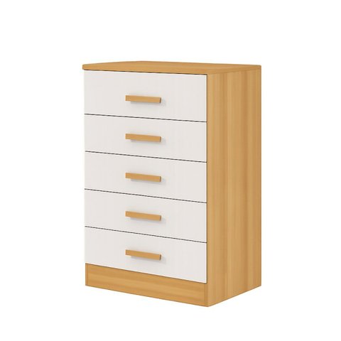 Cômoda Organizadora Grande 5 Gavetas Quarto Casal Off White