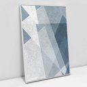 Ver imagem 1 de Quadro Decorativo em Canvas Abstrato Elementos Geométricos II TaColado Moldura Flutuante 4,5cm Branc