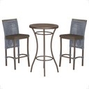 Ver imagem 1 de Mesa Bistrô e 2 Banquetas Roma Marrom Corda Náutica Estofado 9 Trama Original
