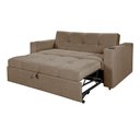 Ver imagem 4 de Sofá Cama Reclinável Retrátil Austin Pompeia Capuccino com Porta Copos