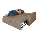 Ver imagem 7 de Sofá Cama Reclinável Retrátil Austin Pompeia Capuccino com Porta Copos