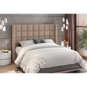 Ver imagem 4 de Cabeceira para Cama Box Casal 158cm Tratto Veludo Bege - Sallar Home