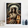 Quadro Nêmesis - Deusa da Vingança 45x34cm - com Vidro:moldura Preta - 2