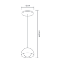 Ver imagem 4 de Luminária Pendente Jabuticaba Noruega 1 Lâmpada para Sala de Jantar Mesa Balcão Bivolt:preto/110v/22